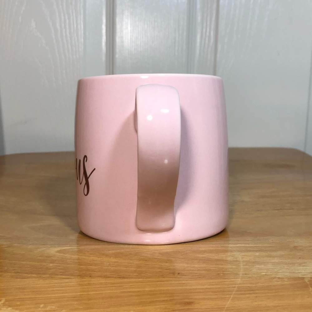 Slant Collections Ceramic Light Pink / Gold HELLO Gorgeous Coffee Mug 20oz - Picture 4 of 10
